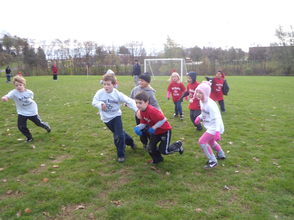 Running and Playing Soccer